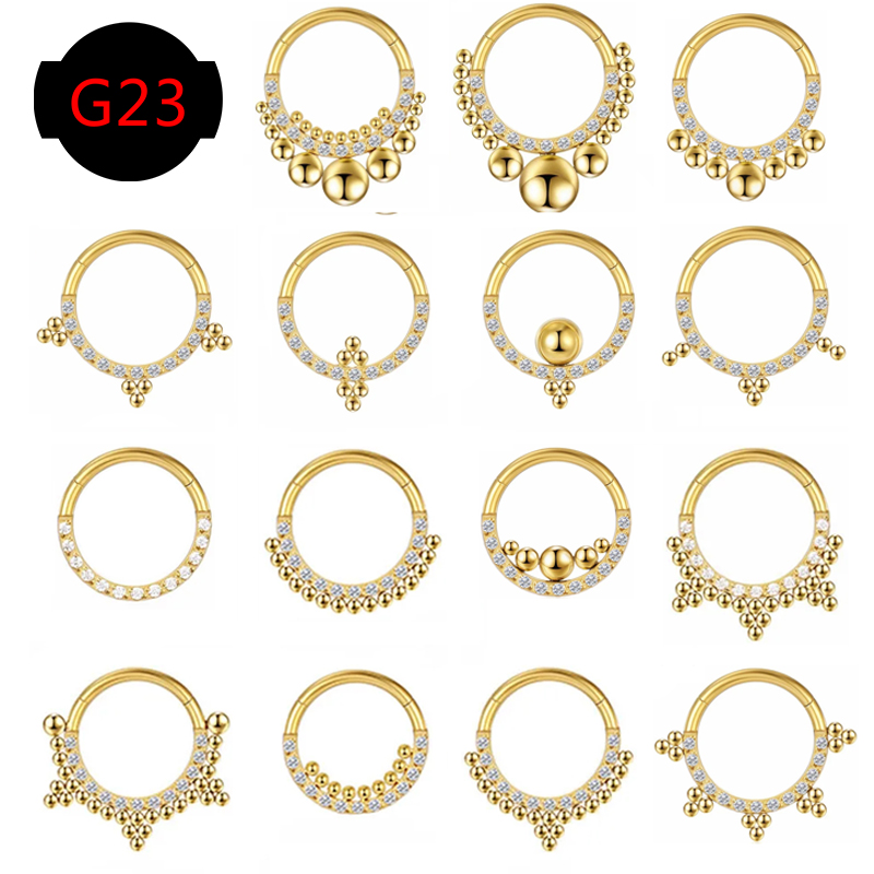 Body Jewels - G23 Titanium Piercing Nose Rings for