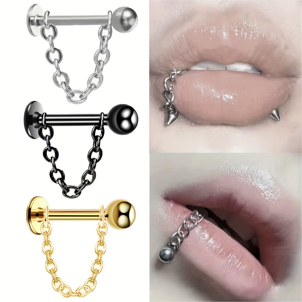Body Jewelry For Men - 2pcs/12pcs Set Punk Simple Style Stainless