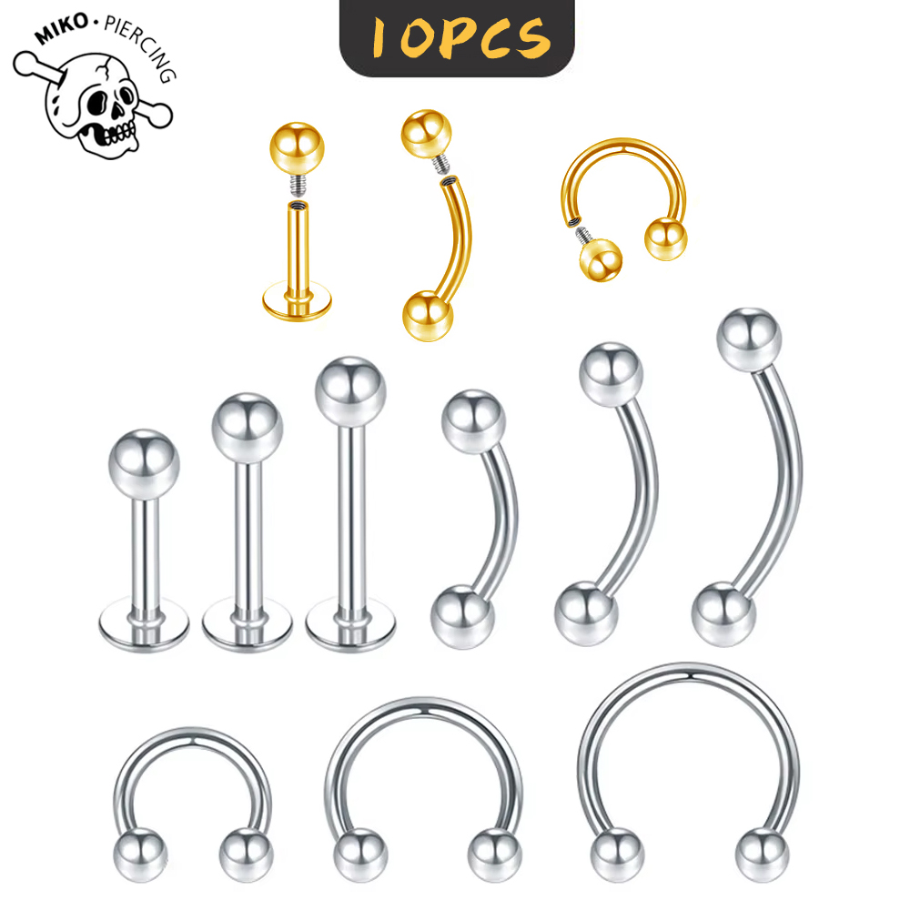 Zoor Body Jewelry - 10 Pcs ASTM F136 Titanium Internal