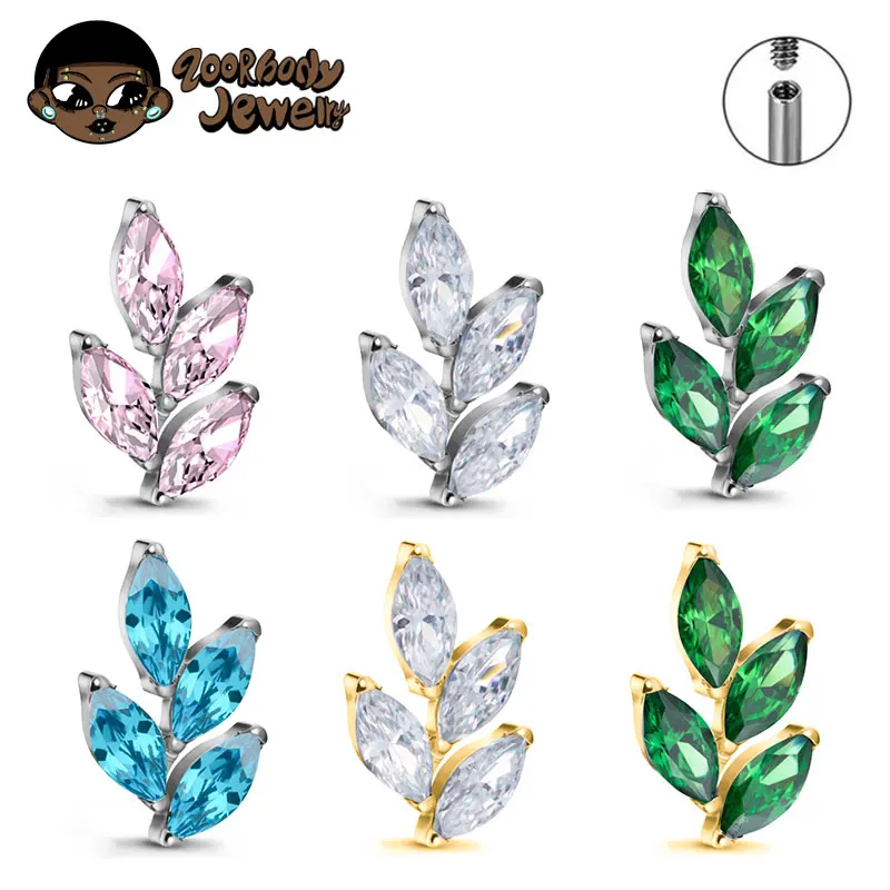 Zoor Body Jewelry - G23 Titanium Gem CZ Ear Conch