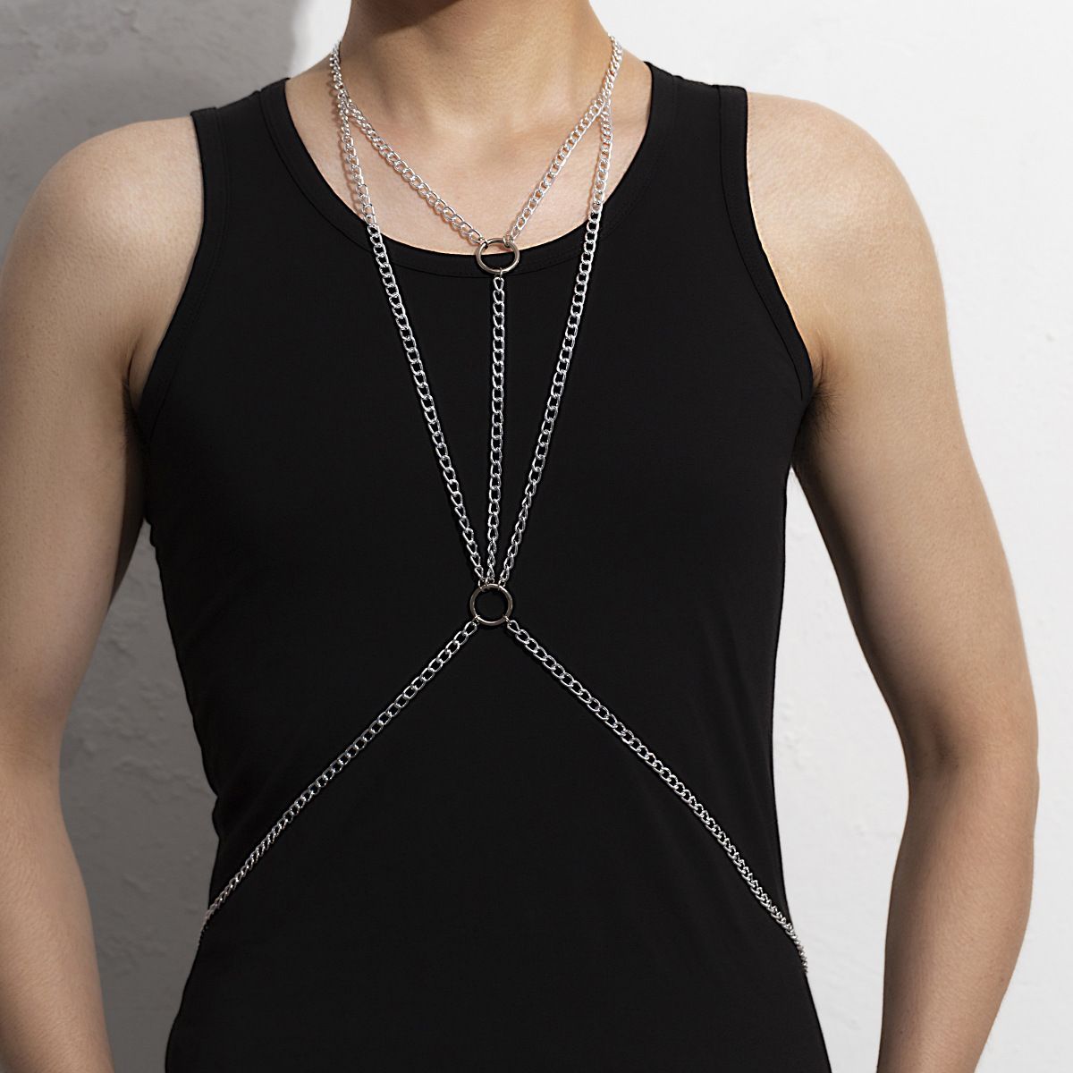 Body Jewelry For Men - Transparent Underwear Stomach Jewelry Chain Bondage