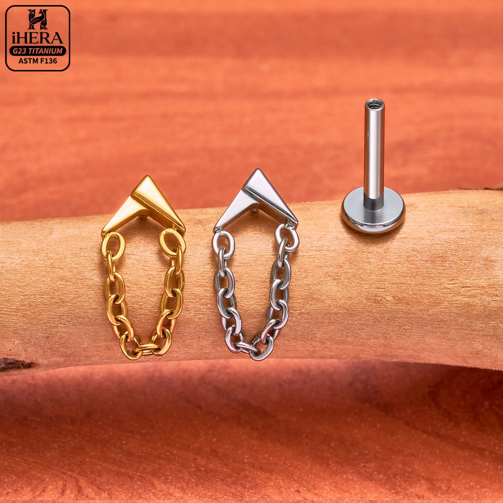 16G G23 Titanium Flat Back Tas - Flat Back Labret Stud 评论和价格