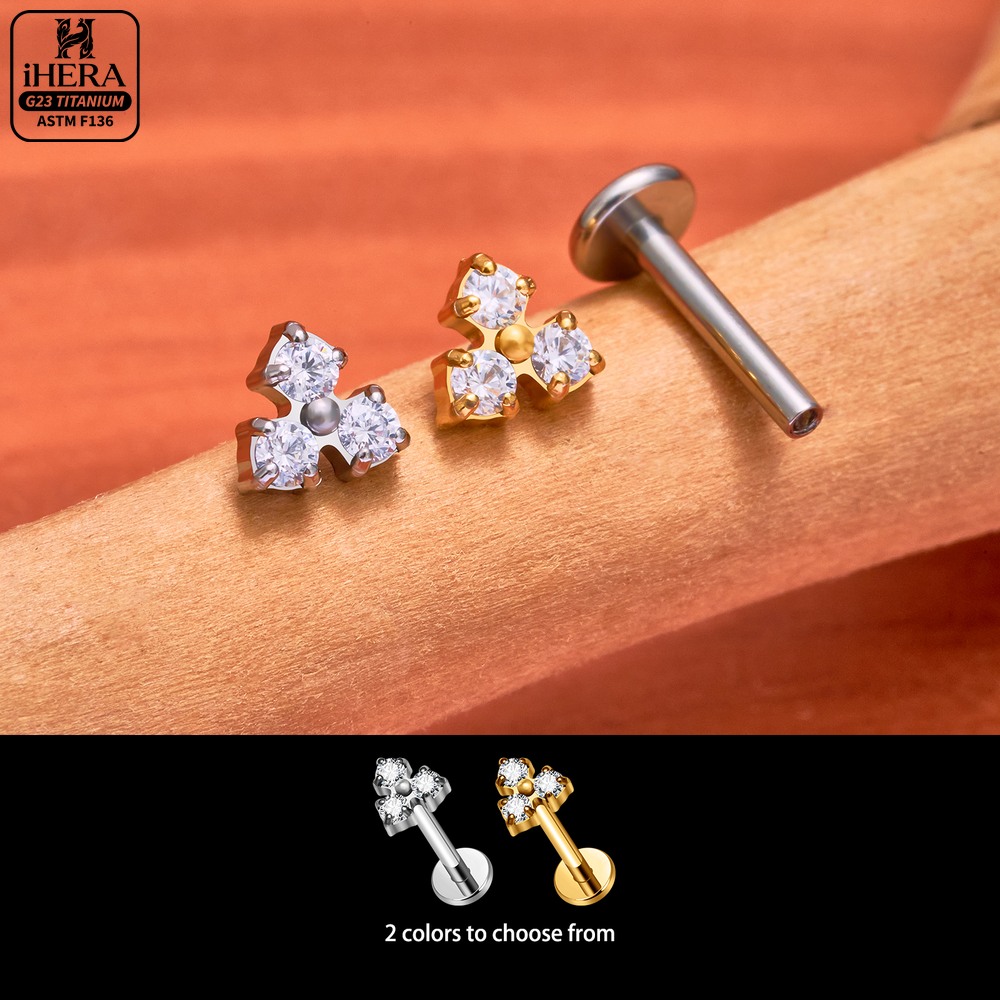 16G G23 Titanium Flat Back Tas - Flat Back Labret Stud 评论和价格