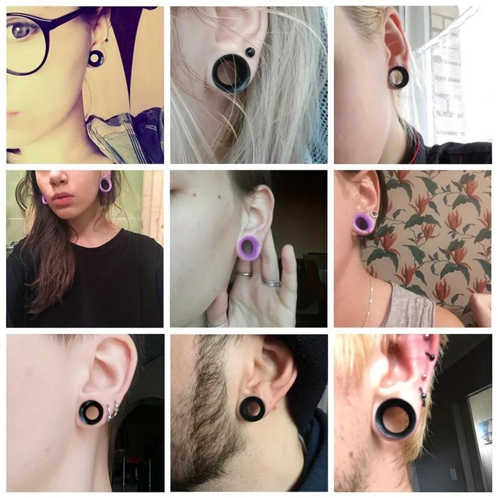 1/8 Pairs 6mm-16mm Simple Sili - Body Jewelry For Men 评论和价格