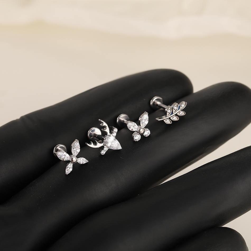 1/5Pcs G23 Titanium Butterfly  - Zoor Body Jewelry 评论和价格