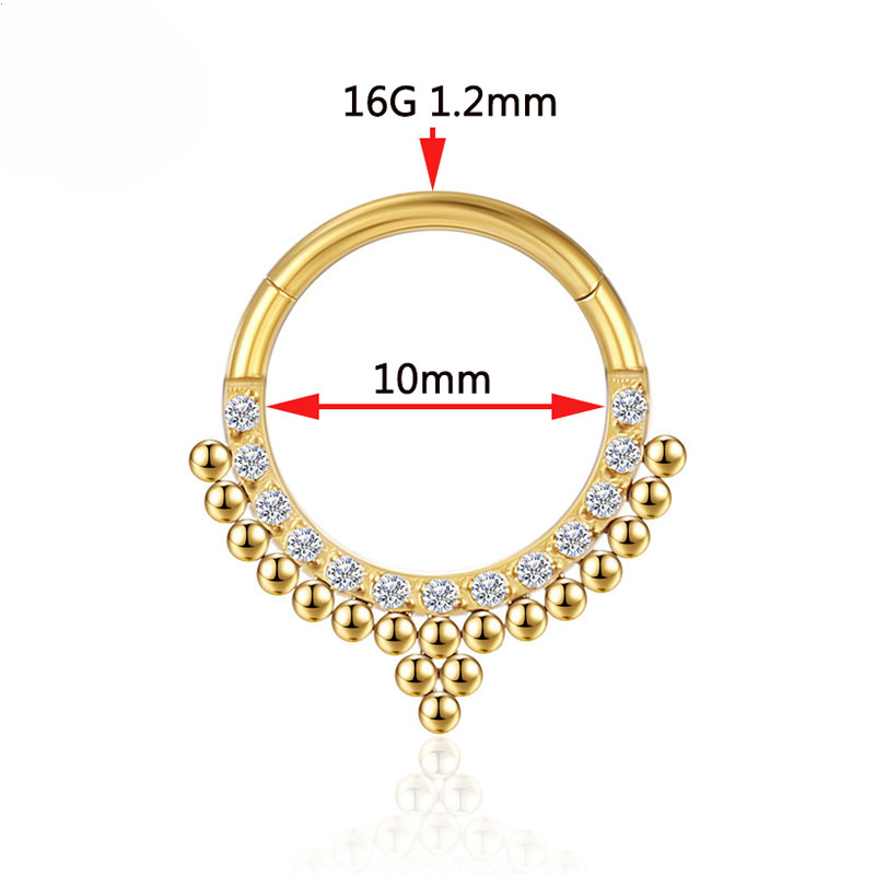 G23 Titanium Piercing Nose Rin - Body Jewels 评论和价格