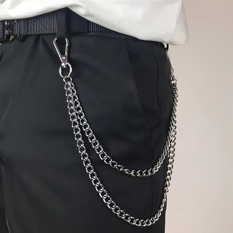 ★▲2/3Layer Punk Hip-hop Long M - Body Jewelry Waist 评论和价格
