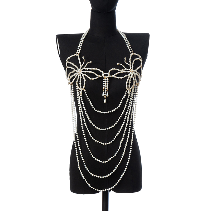 Pearl Dress Chain Fashion Simp - Body Jewelry Dress 评论和价格