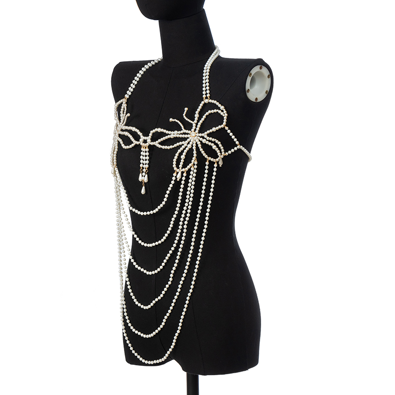 Pearl Dress Chain Fashion Simp - Body Jewelry Dress 评论和价格
