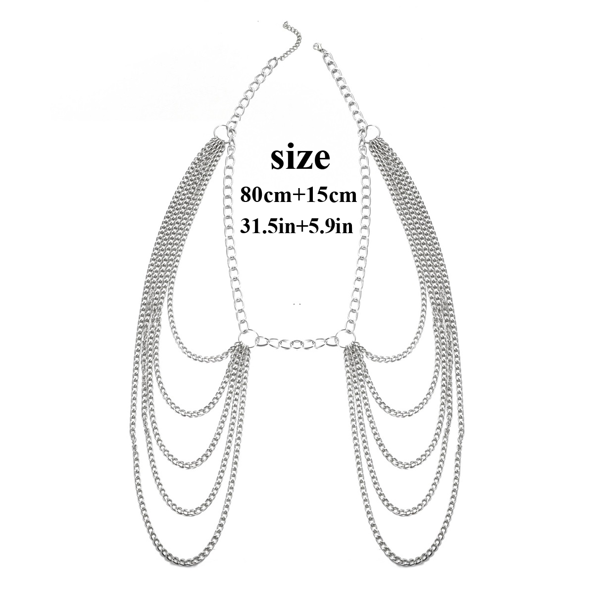 Metal Waist Chain Belt Multila - Body Jewelry Dress 评论和价格