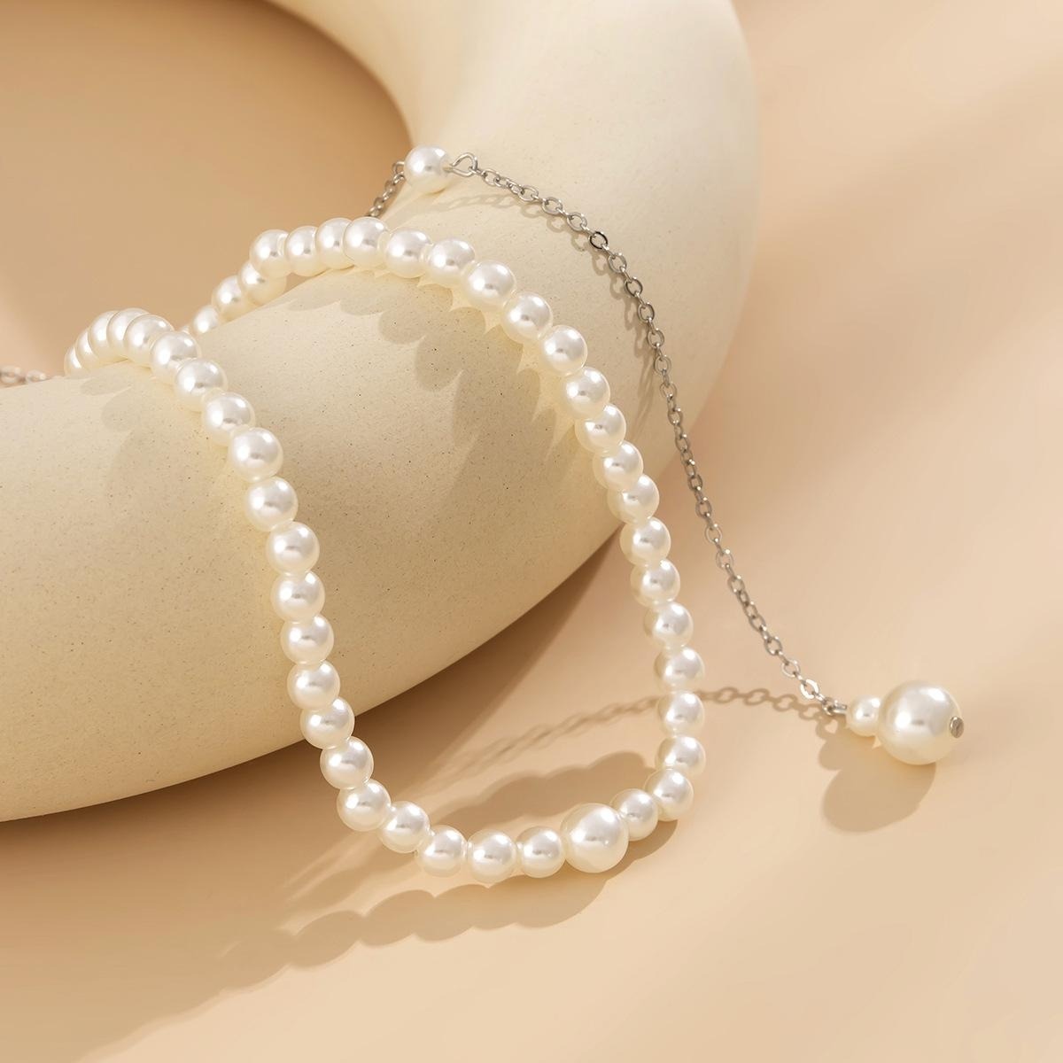 Exquisite Imitation Pearls Lon - Body Jewelry For Backless Dress 评论和价格