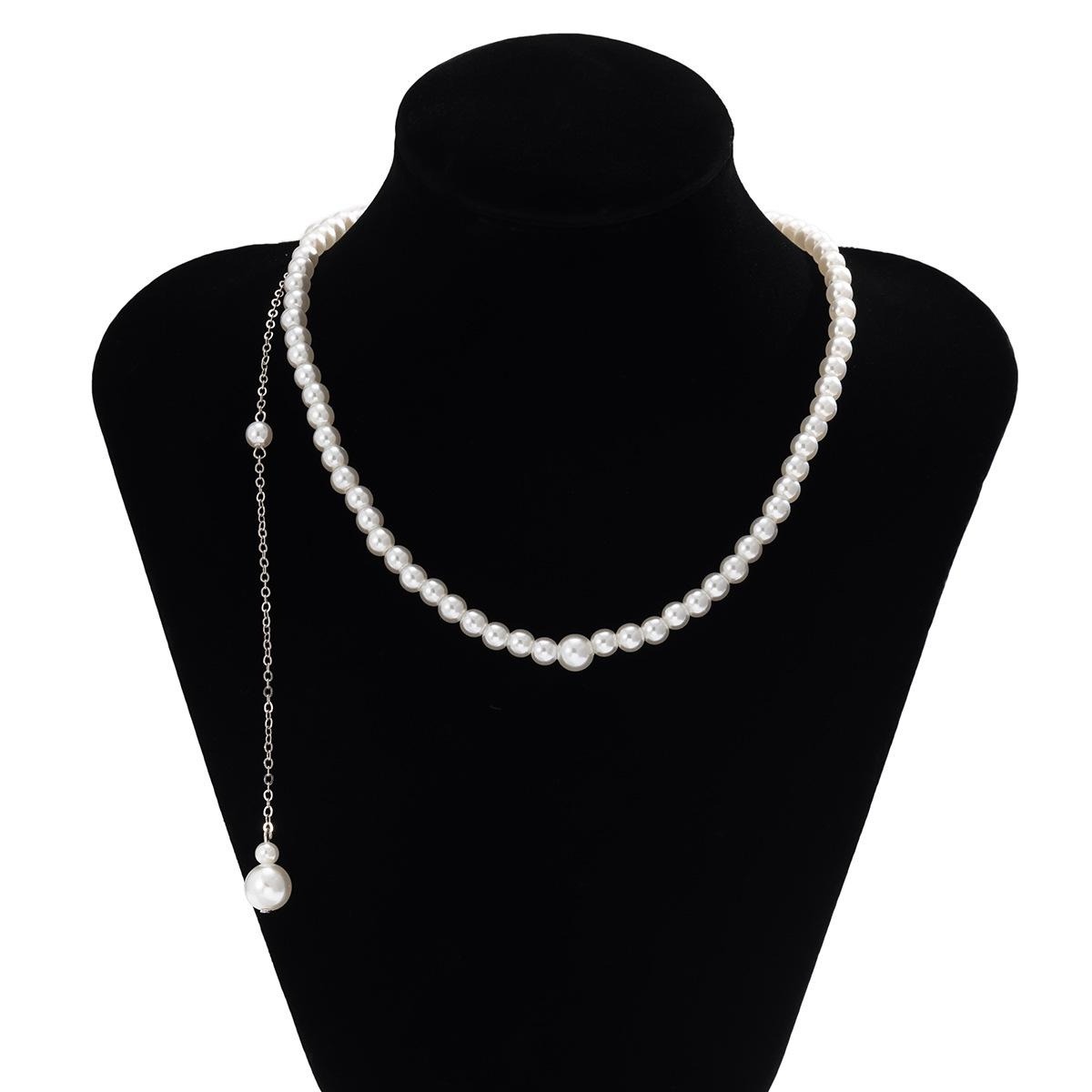 Exquisite Imitation Pearls Lon - Body Jewelry For Backless Dress 评论和价格