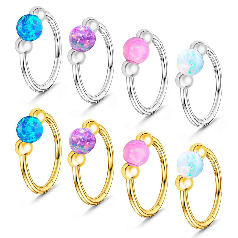 Opal Nose Ring Sparkle Set, Me - Body Jewelry Eu 评论和价格