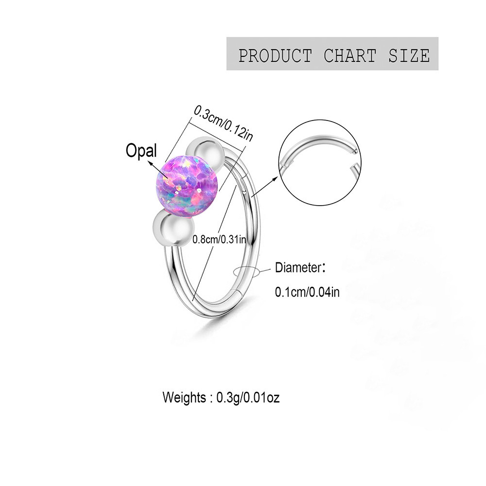 Opal Nose Ring Sparkle Set, Me - Body Jewelry Eu 评论和价格