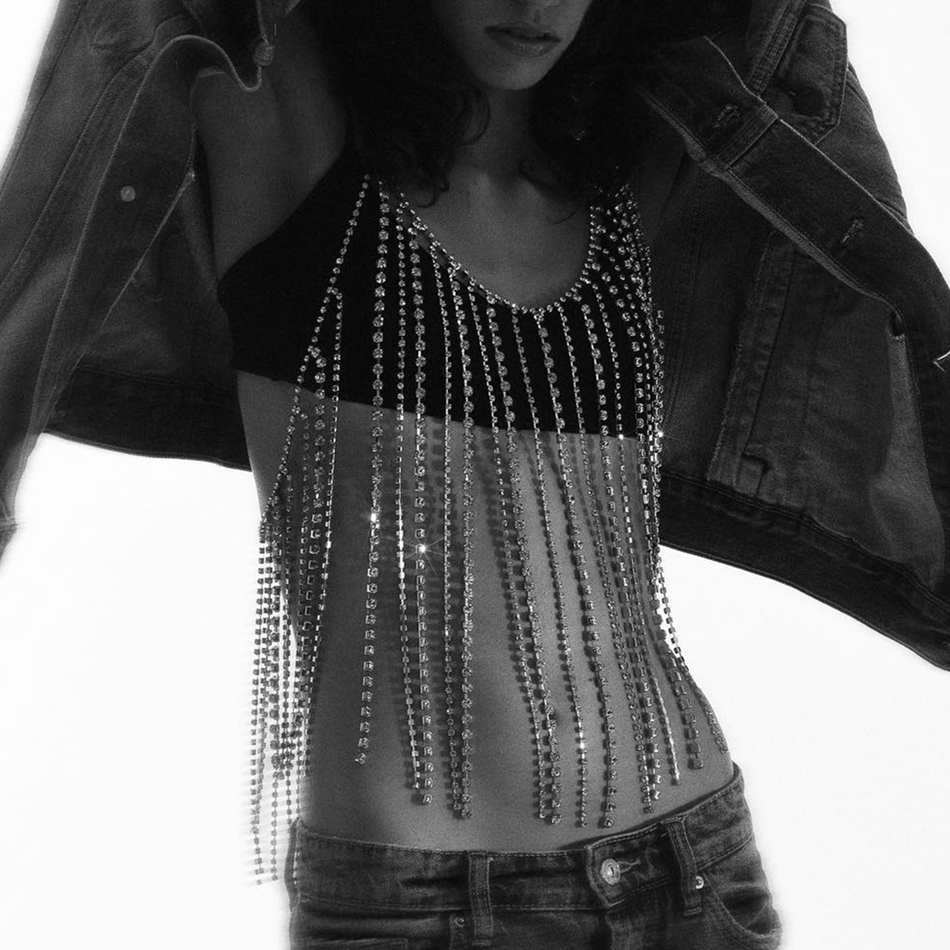 Body Jewelry Bikini Tassels cr - Body Jewelry Metal Types 评论和价格