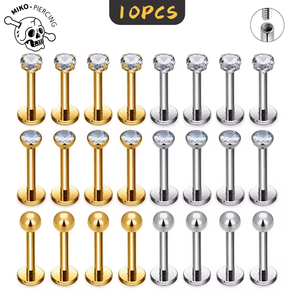 10Pc ASTM F136 G23 Titanium La - Zoor Body Jewelry 评论和价格