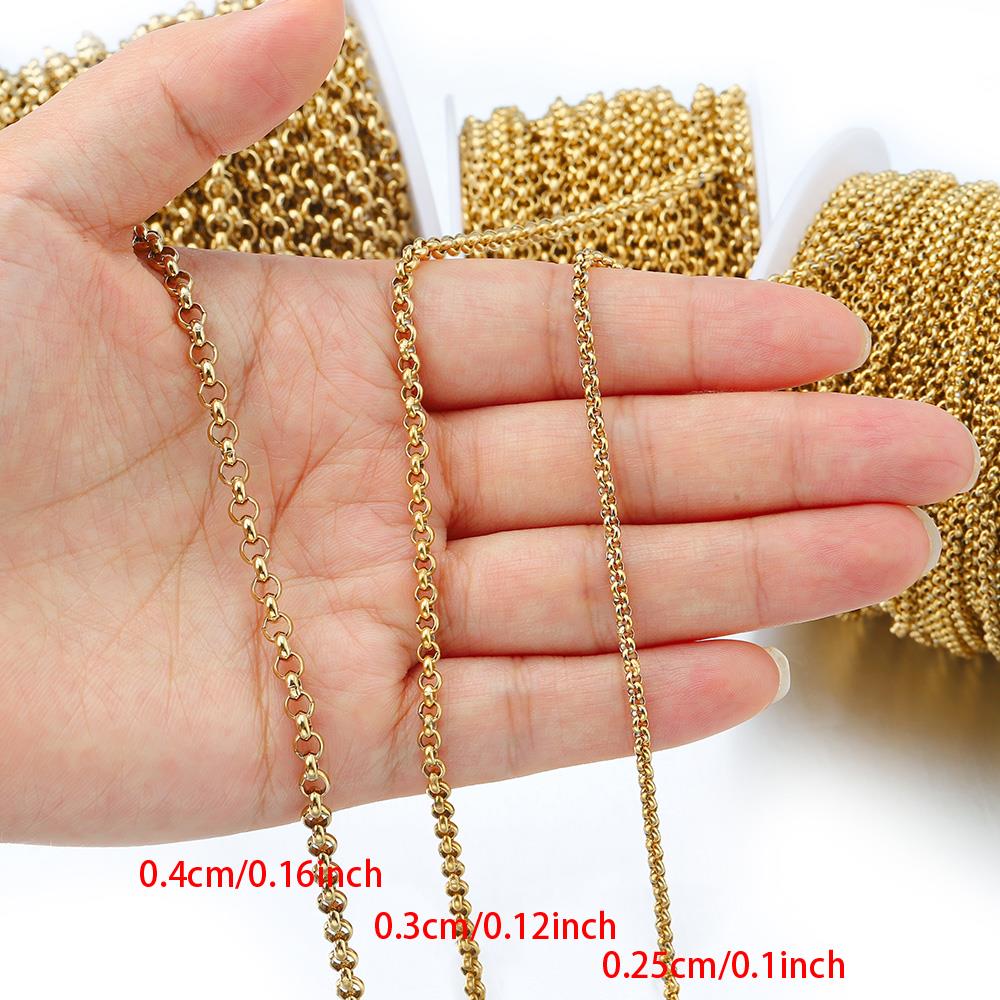 1 Meter 2-4mm Stainless Steel  - Body Jewels 评论和价格