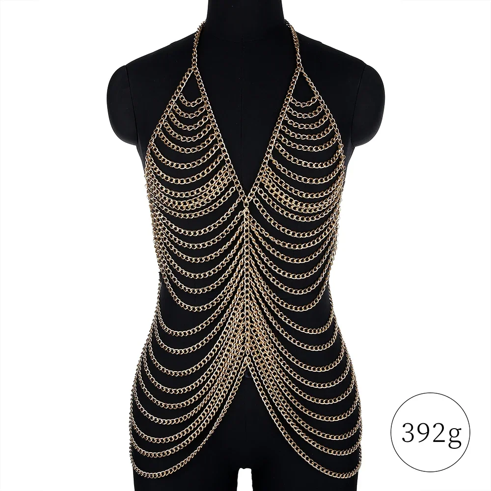 Sexy Metal Body Chain Dress Fo - Body Jewelry For Backless Dress 评论和价格