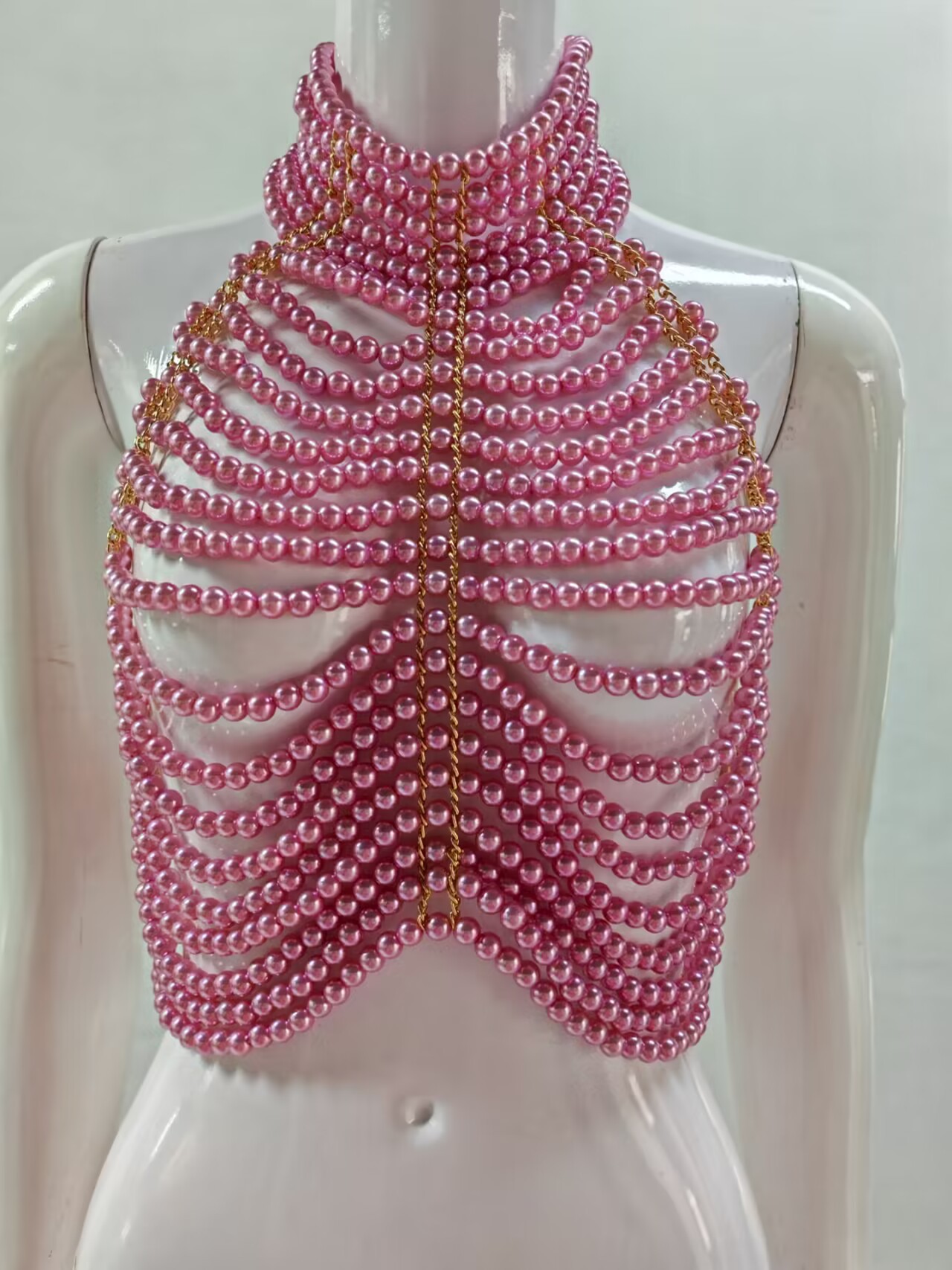 Women's Tank Tops Pile Collar  - Body Jewelry For Backless Dress 评论和价格