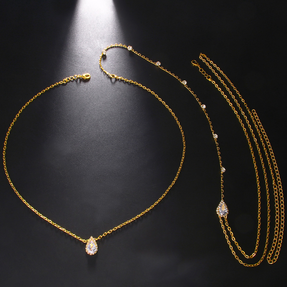 Stonefans Luxury Water Drop Zi - Body Jewelry For Backless Dress 评论和价格