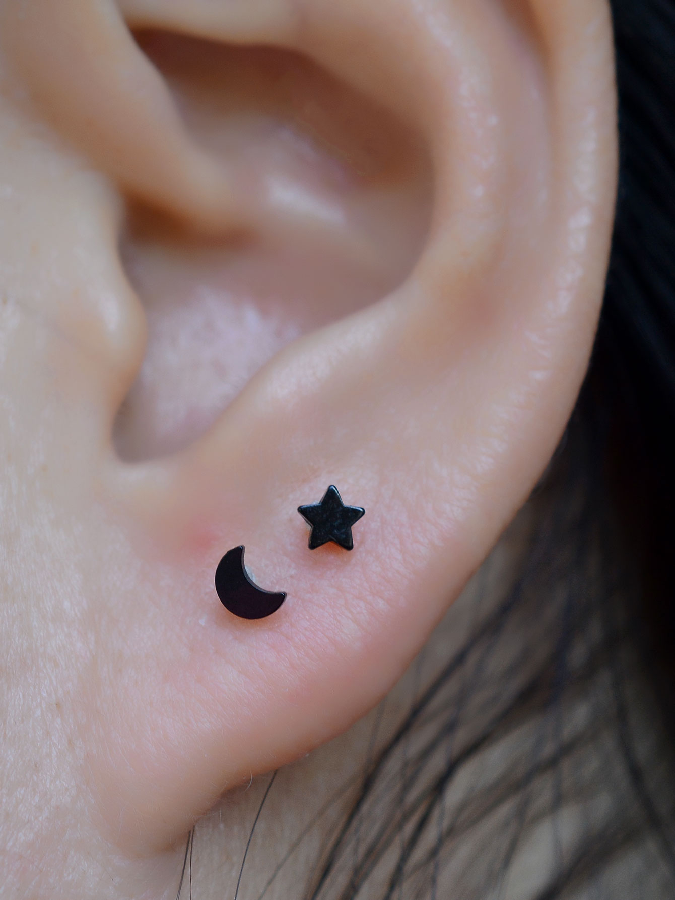 16G Piercing Titanium Steel In - Flat Back Labret Stud 评论和价格