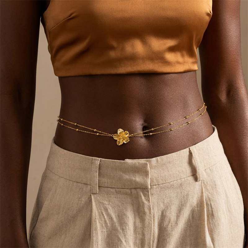 Boho Exquisite Metal Flower Bu - Body Jewelry Dress 评论和价格