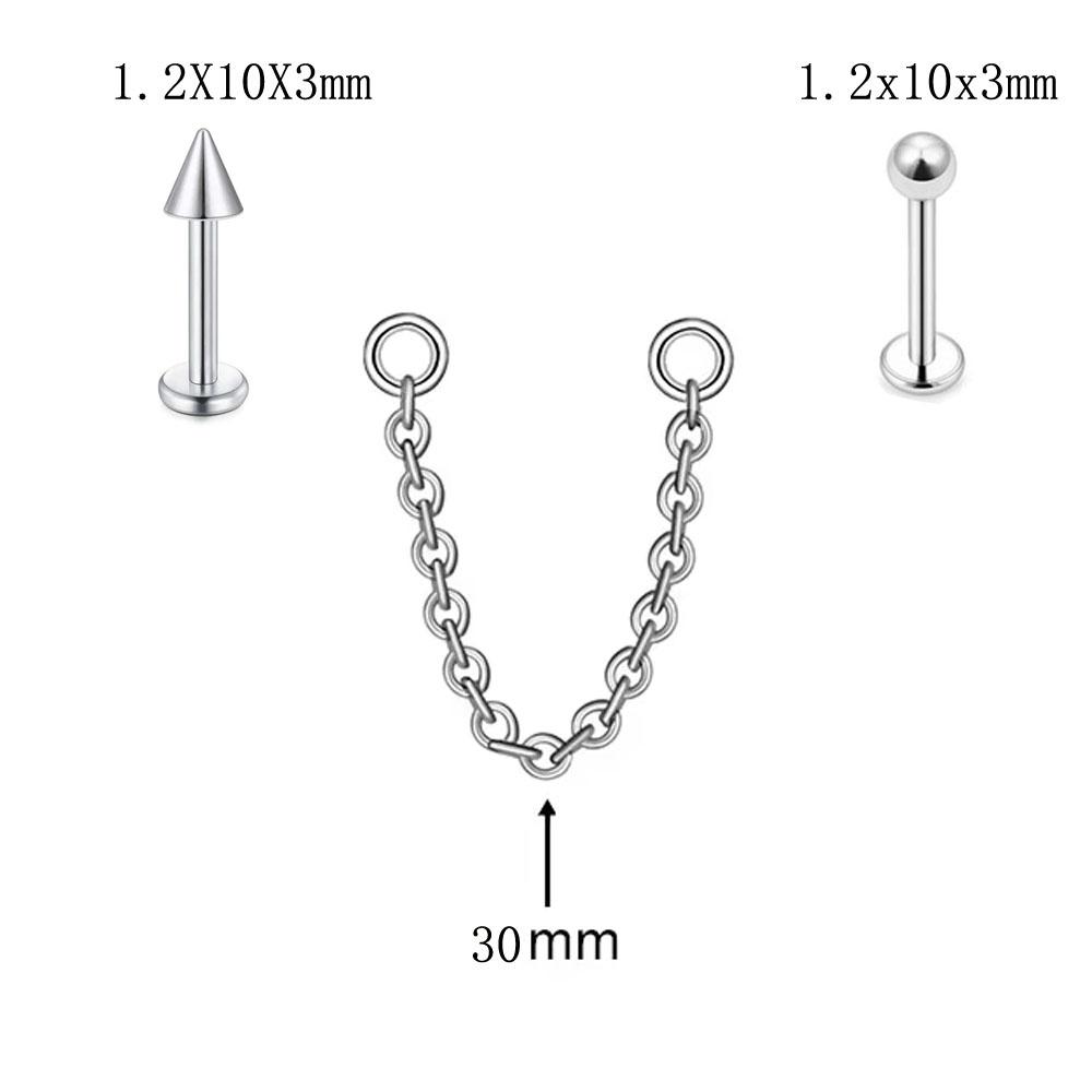 2pcs/12pcs Set Punk Simple Sty - Body Jewelry For Men 评论和价格