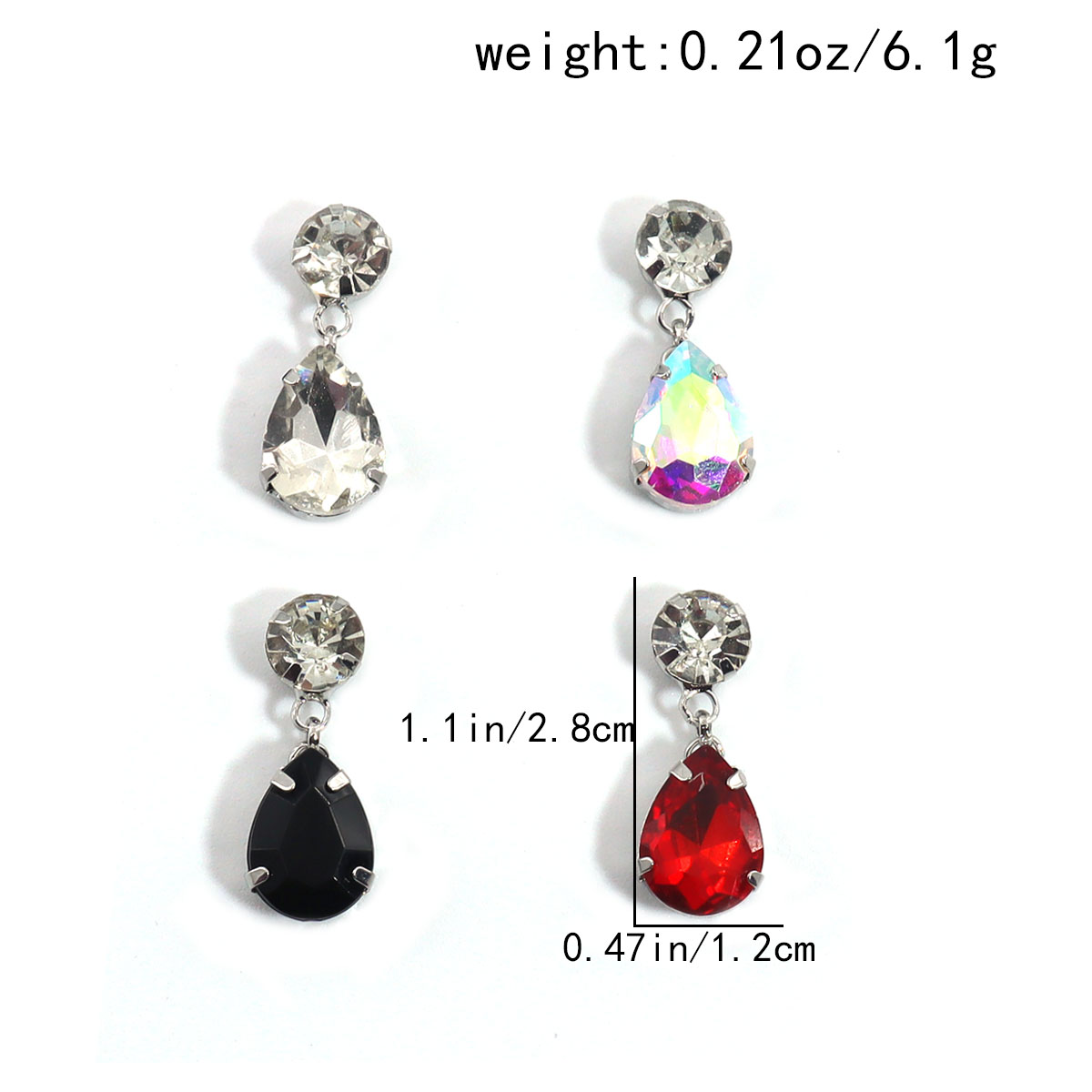 4 Pieces/Water Drop Type Belly - Body Jewelry Metal Types 评论和价格