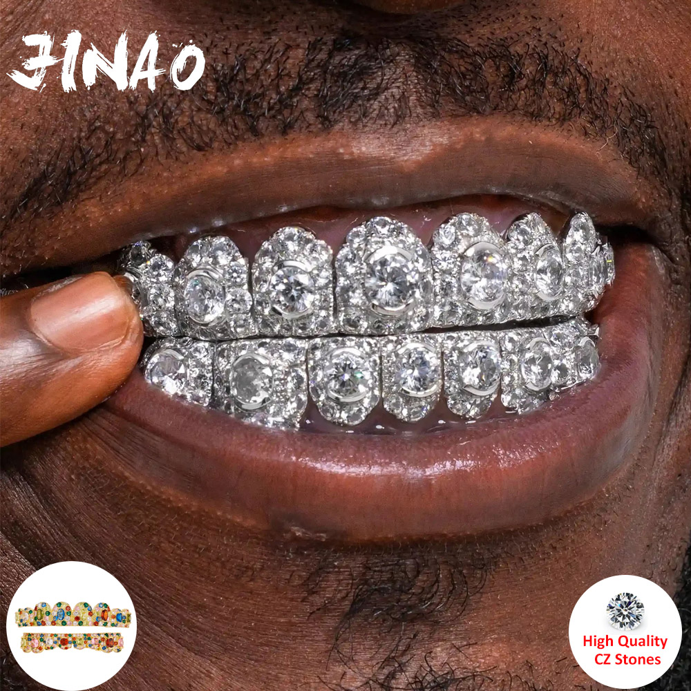 JINAO Hip Hop Full Iced Out 8  - Body Jewelry For Men 评论和价格