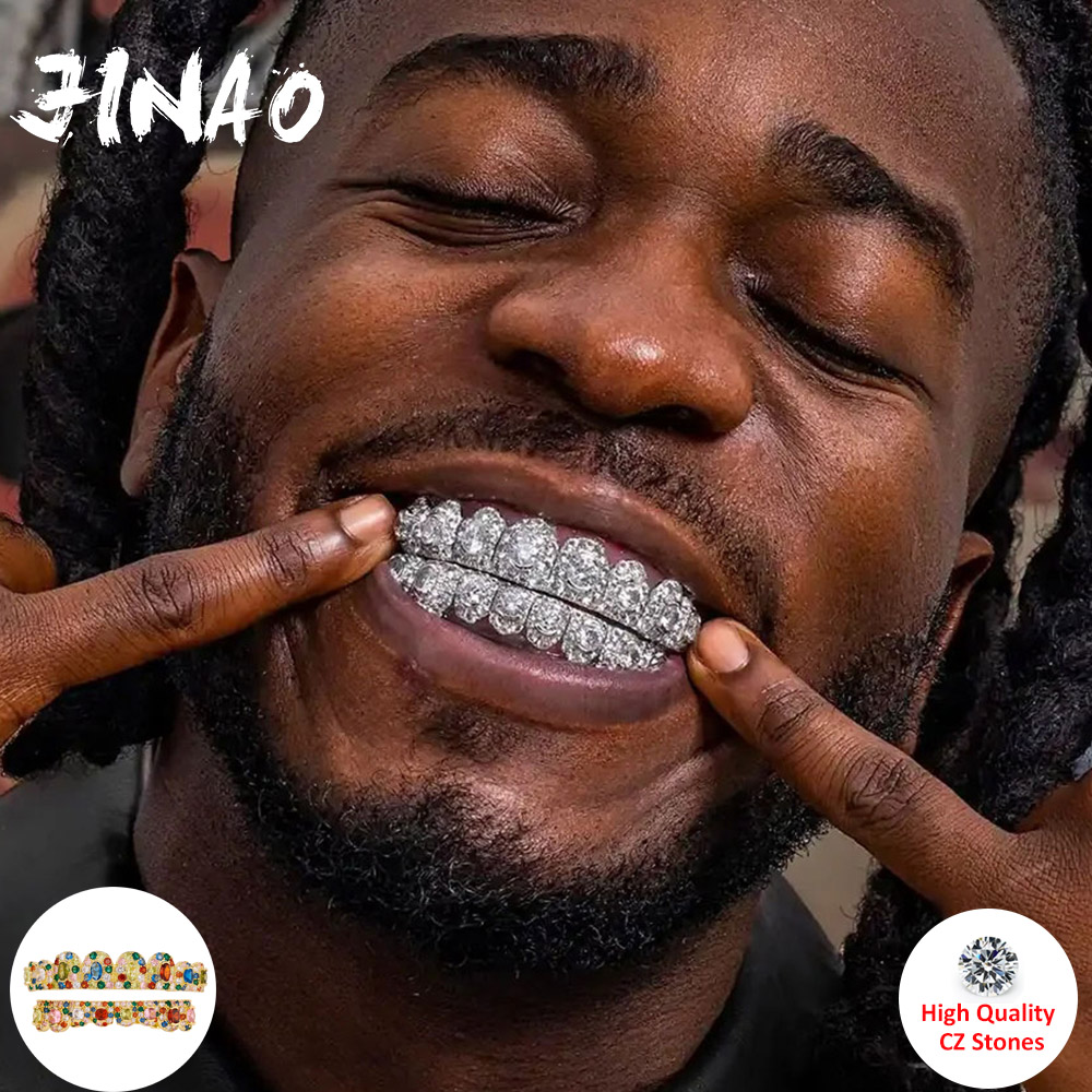 JINAO Hip Hop Full Iced Out 8  - Body Jewelry For Men 评论和价格