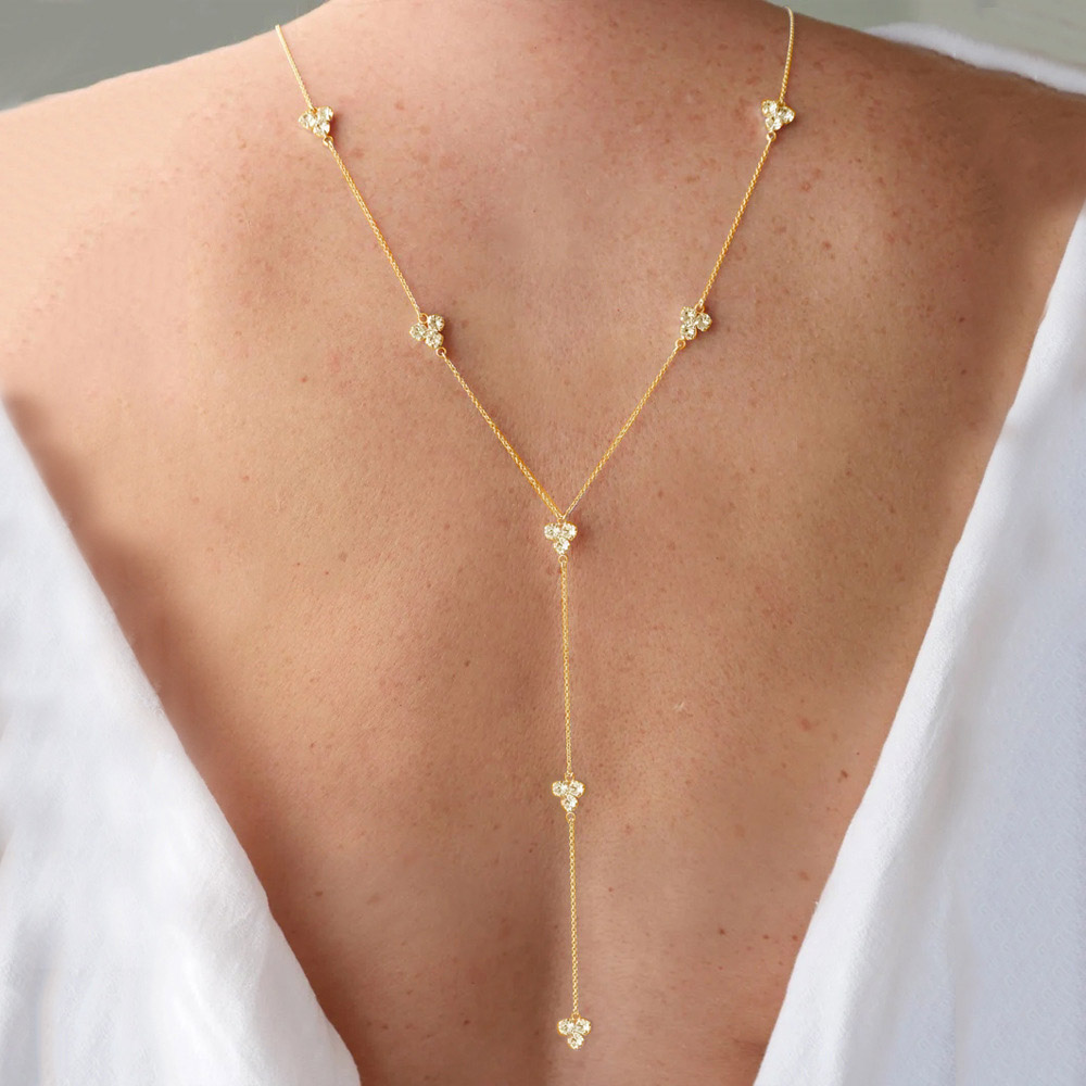 Stonefans Elegant Crystal Back - Body Jewelry For Backless Dress 评论和价格