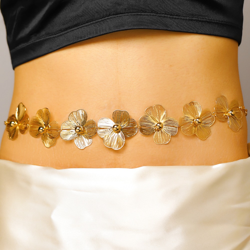 Bohemian Sweet Gold Color Meta - Body Jewelry Dress 评论和价格
