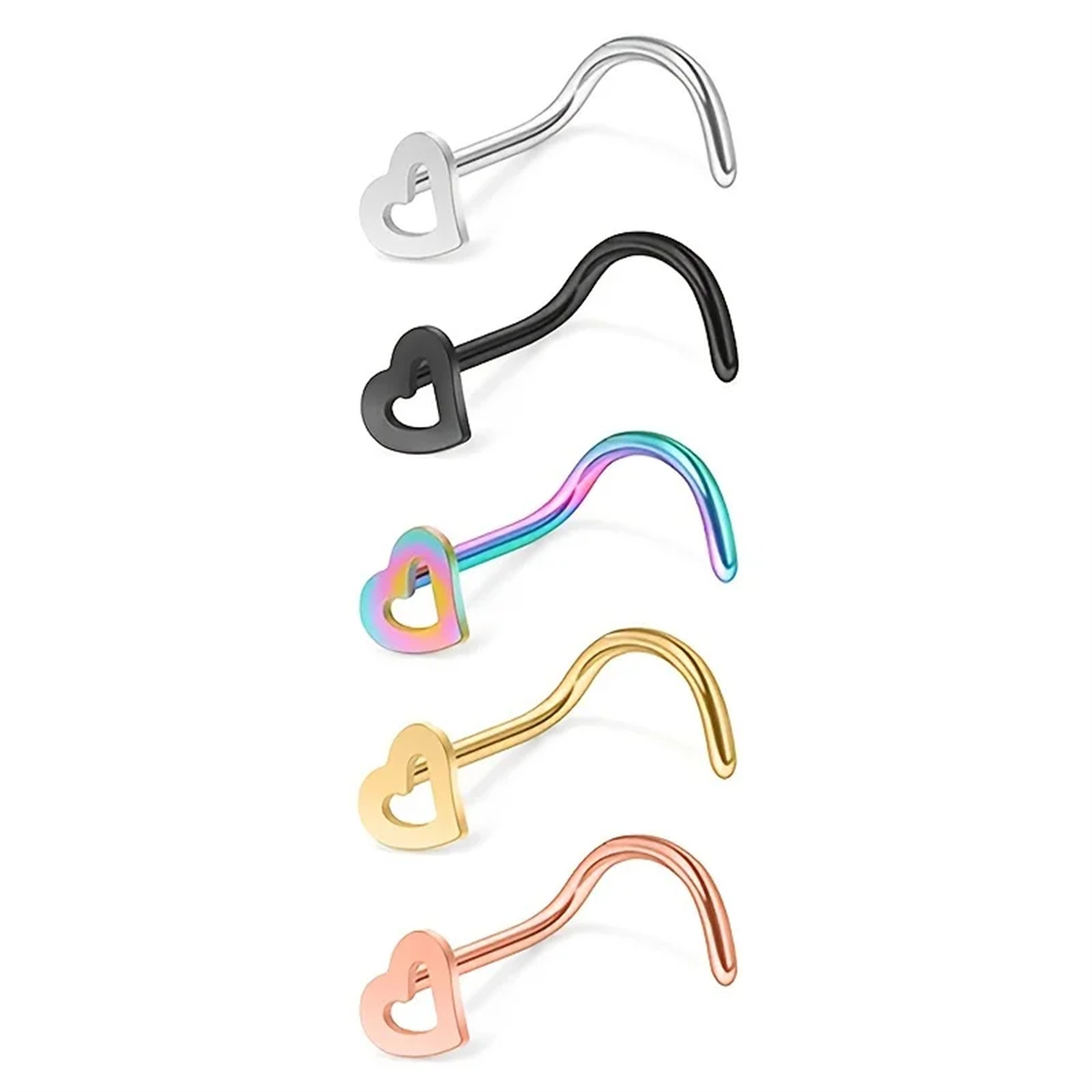EVISPOL 5Pcs Fashion Hollow He - Body Jewelry Metal Types 评论和价格