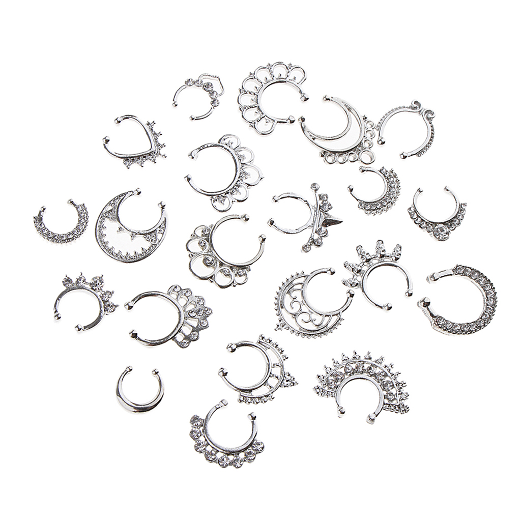 Hot Sale 21/3PCS Nose Fake Sep - Body Jewels 评论和价格