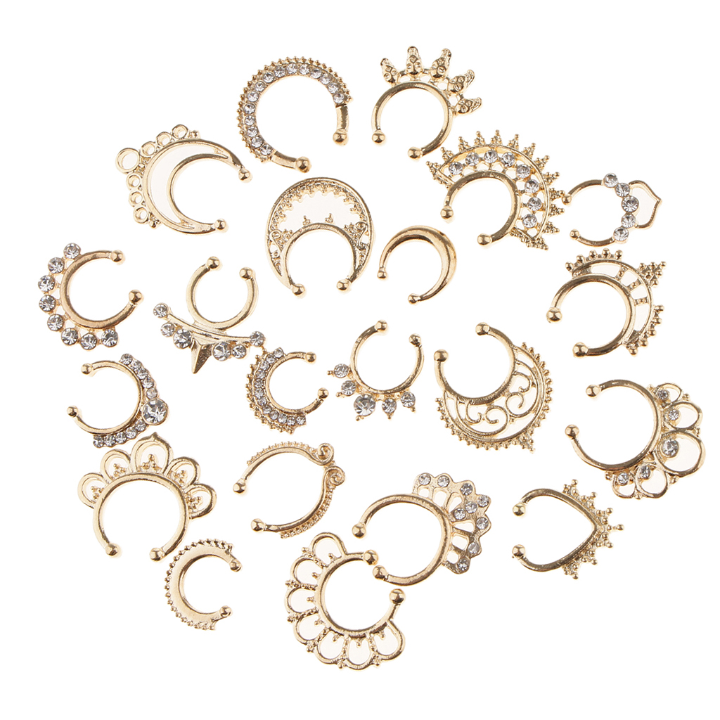 Hot Sale 21/3PCS Nose Fake Sep - Body Jewels 评论和价格