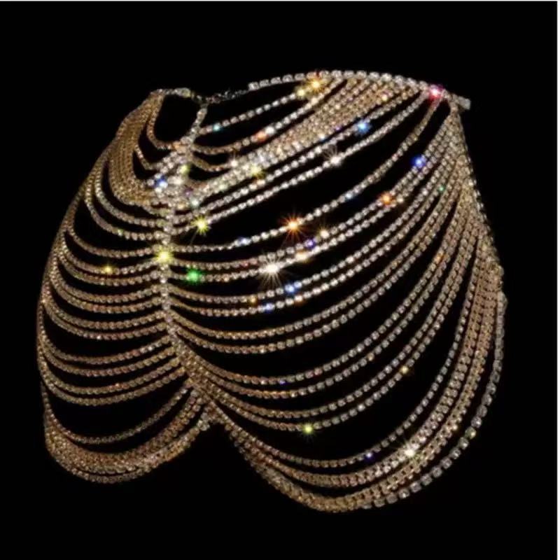 1pcSexy Fashionable Rhinestone - Body Jewelry Dress 评论和价格